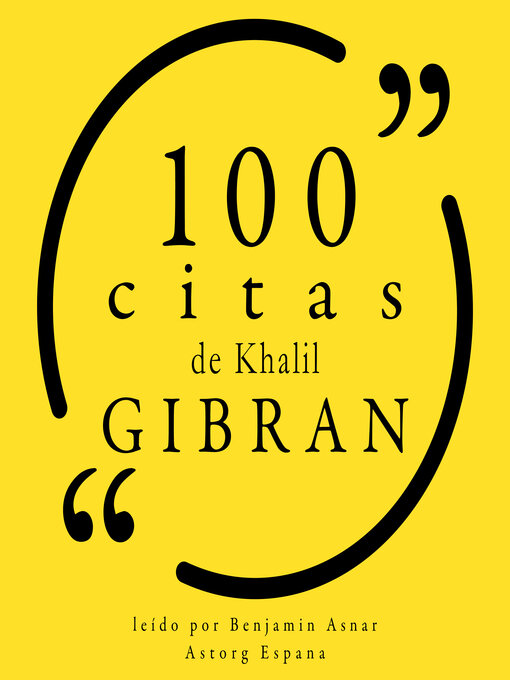 Title details for 100 citas de Khalil Gibran by Khalil Gibran - Available